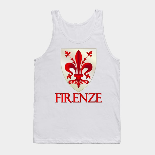 Firenza (Florence) Italy - Coat of Arms Design Tank Top by Naves